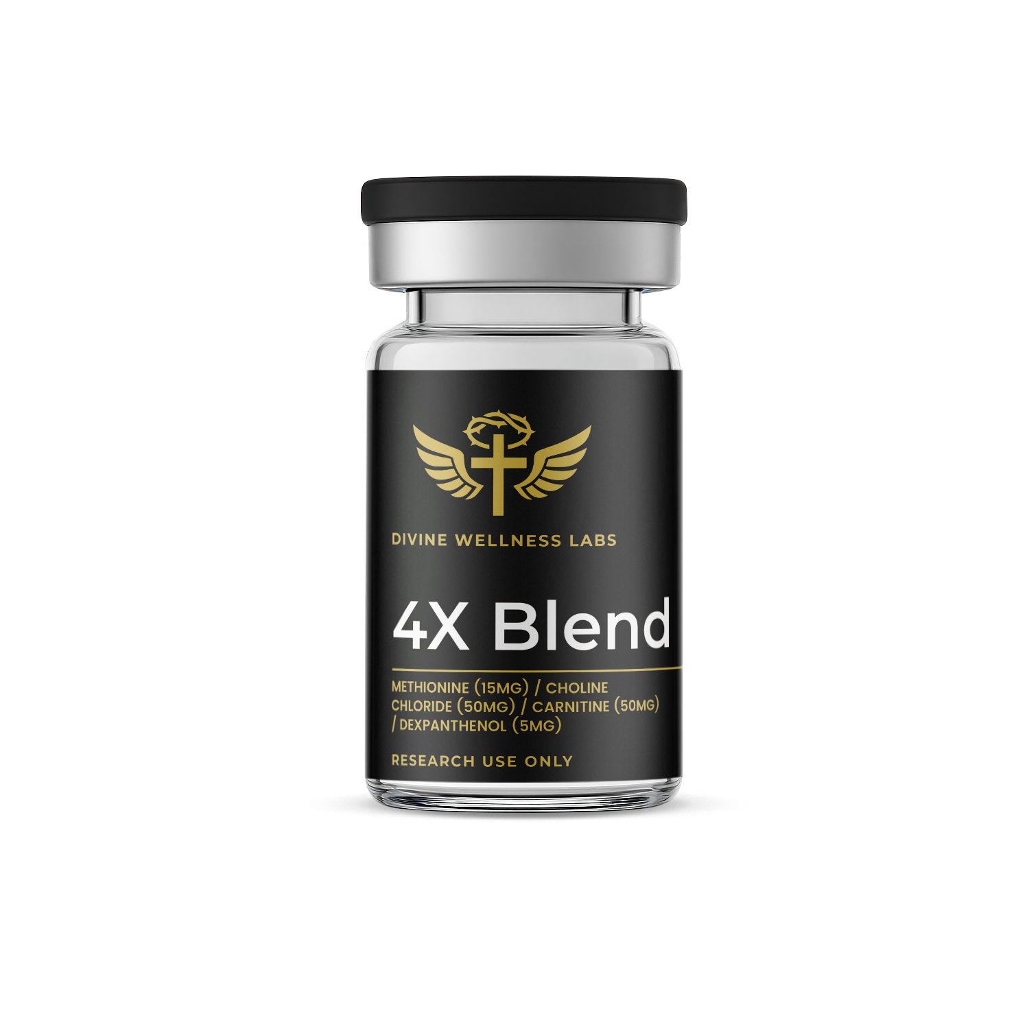 4X Blend Methionine (15mg) / Choline Chloride (50mg) / Carnitine (50mg) / Dexpanthenol (5mg)
